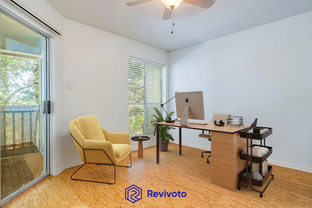 office real estate virtual staging after