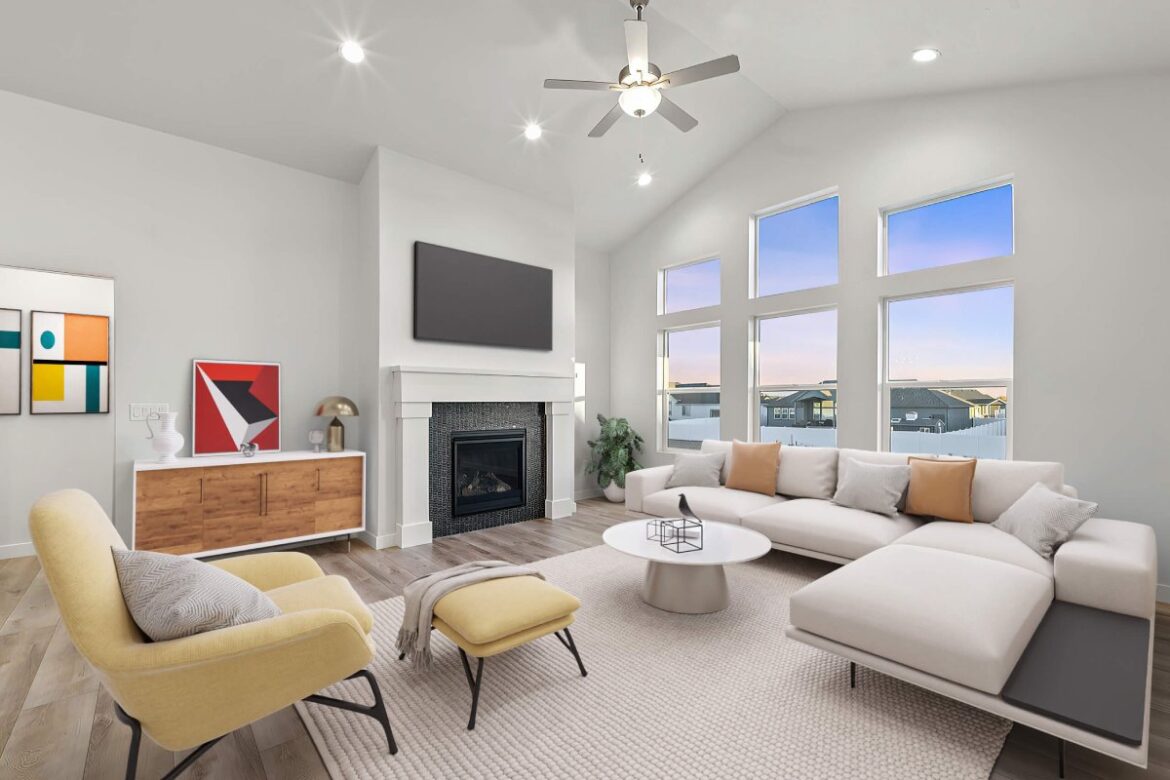 LR – AFter Modern living room virtual staging