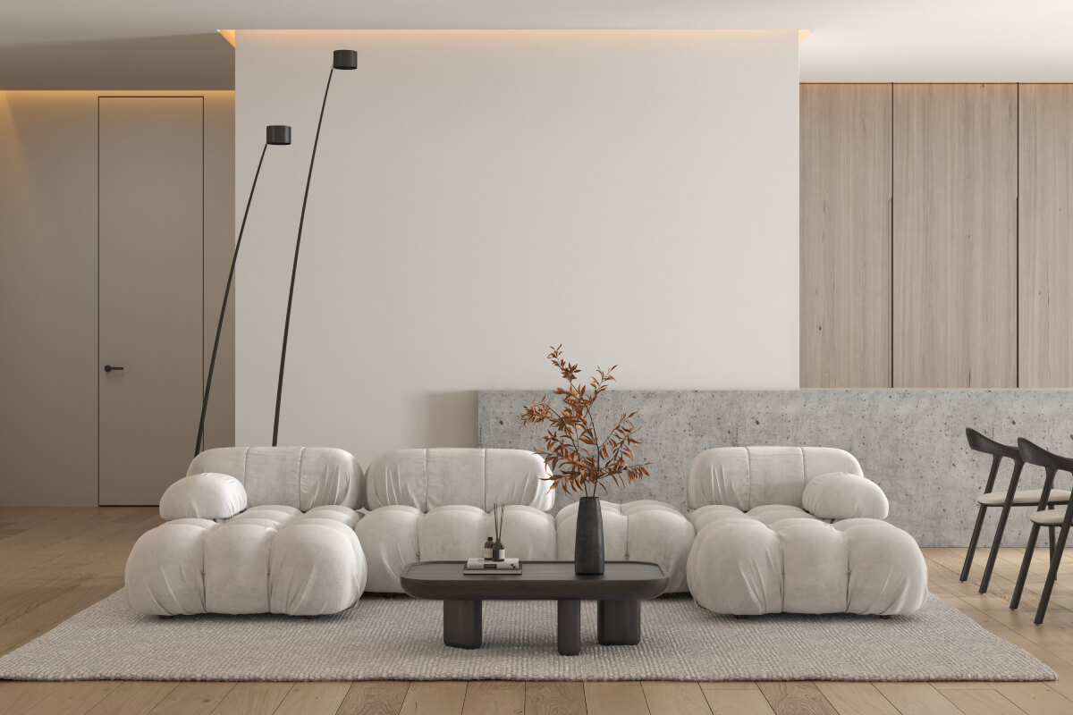 Neutral colors in modern style